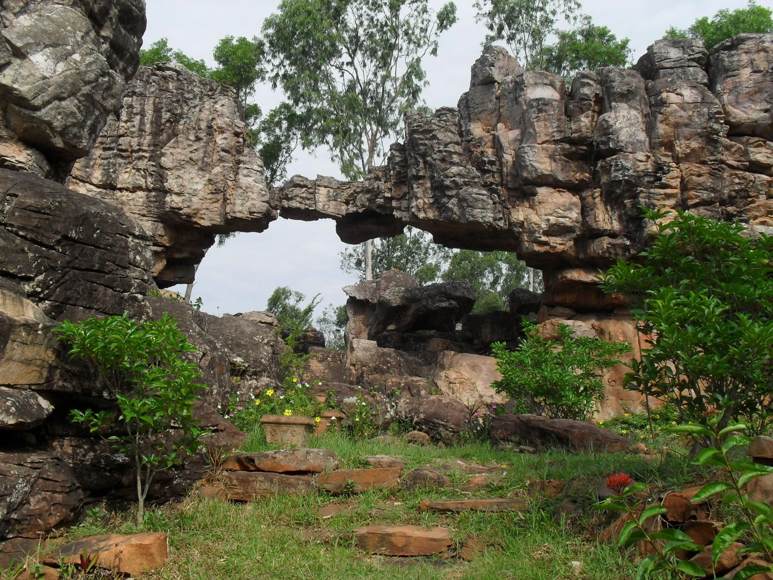 Natural scenery and rock formations